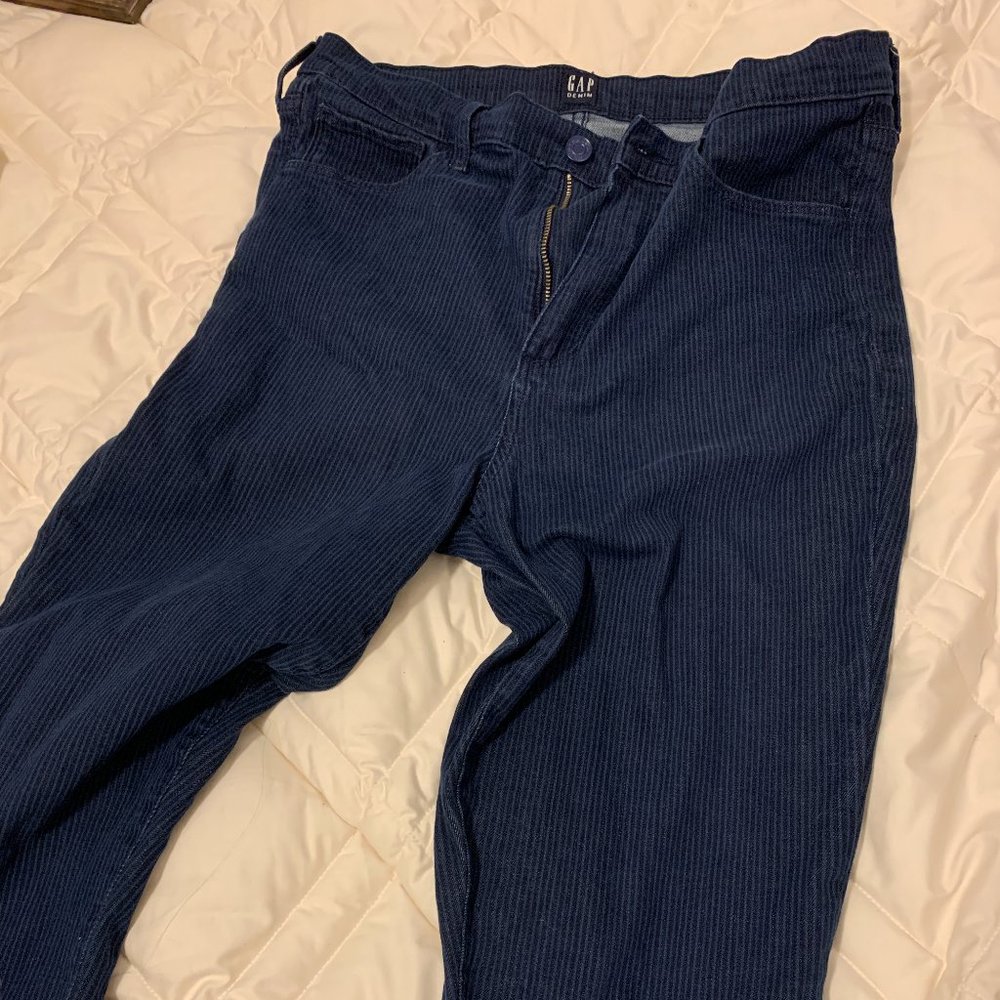 OOO! Pinstripe Gap Skinny Jeans 12 TALL